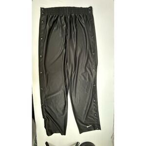 Nike Break Away Snap Pants Mens L Black Athletic Tear Away Track Vintage 90s